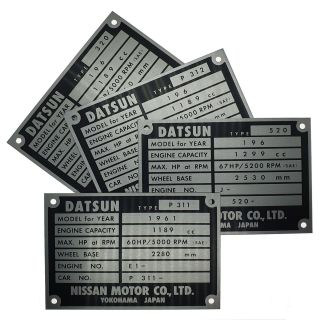 Datsun Body Plates